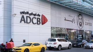 Exterior view of Abu Dhabi Commercial Bank (ADCB)
