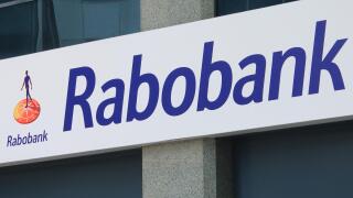 Rabobank company logo, Dutch multinational banking and financial services company head quartered in Utrecht Netherlands.