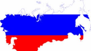 Russia flag/map