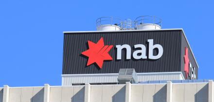 National Australia Bank NAB. NAB is one of the four largest bank in Australia and 17th in the world.