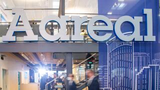 Aareal Bank Stand. Nach einem Jahr pandemiebedingte Paus findet 2021 die Immobilienmesse Expo Real wieder in Munchen statt. Seit 1998 findet die Fachmesse fur Immobilien und Investitionen jahrlich im Oktober in der bayerischen Landeshauptstadt Munchen sta