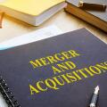 Book about Merger And Acquisitions M&A on a desk.