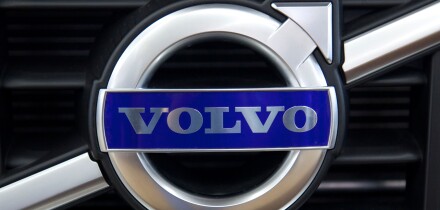 Volvo emblem on a car
