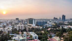 City skyline, Bangalore (Bangaluru), capital of the state of Karnataka, India, Asia