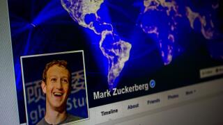Facebook profile of Mark Zuckerberg