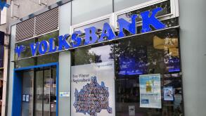 VIENNA - SEPTEMBER 7: Volksbank branch on September 7, 2011 in Vienna. Volksbank was founded in 1850 and as of 2013 employs 20,000 people.