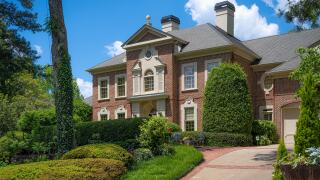 Luxury brick home in an upscale Buckhead neighborhood in Atlanta, Georgia. (USA)