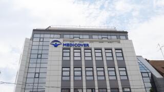 Bucharest, Romania - July 19, 2020: Medicover office building in Bucharest, Romania.