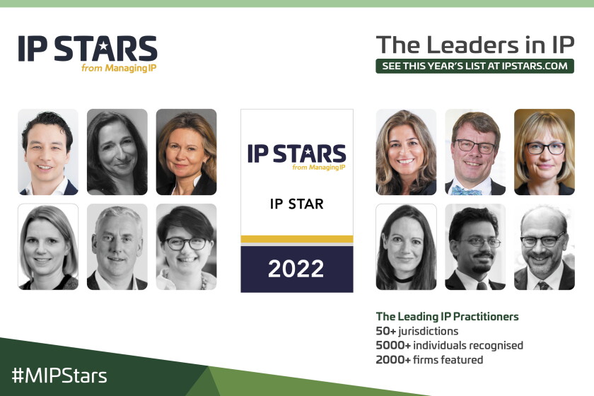 Ip Ranking IP STARS 2022 edition: The leading IP practitioners | Managing ...