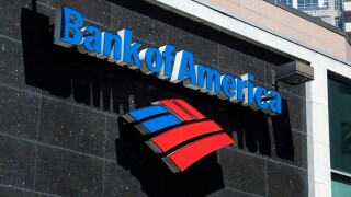 Bank of America branch in downtown Seattle, Washington, USA.