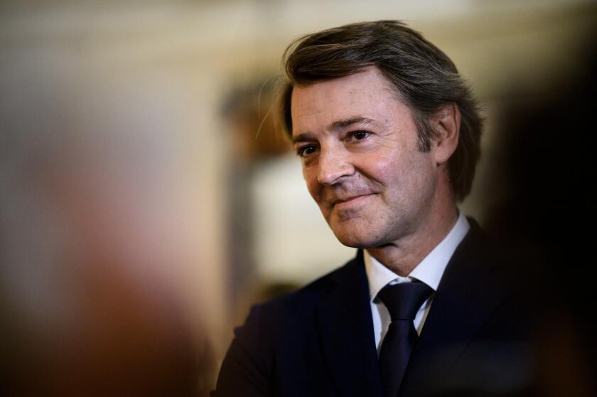 Francois Baroin : Rachida Dati during a meeting at Cafe La fee Verte, in Paris, France, February 25, 2020. Photo by Eliot Blondet/ABACAPRESS.COM