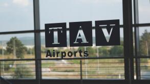 Logo of TAV Airports in Skopje, Macedonia