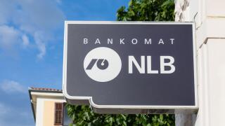 Nova Ljubljanska banka (NLB) bancomat sign
