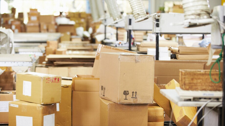 Empty Interior Of Distribution Warehouse