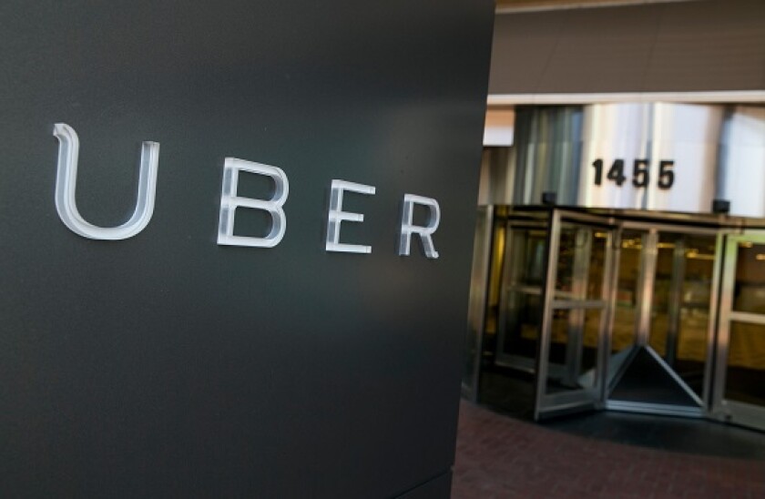 The headquarters of Uber in downtown San Francisco, California.