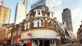 London Liverpool Street station (the 3rd busiest station in the UK) is shut and deserted during the pandemic; day 7 of the lockdown. London, Mar 2020