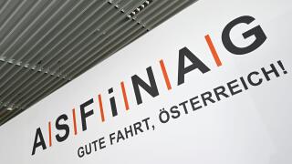 THEME IMAGE - Illustration on the topic of Asfinag. Image: The logo of the state-owned motorway holding company Asfinag, photographed on Tuesday, April 29, 2025, in Vienna, Austria. - 20250429_PD2683 Credit: APA-PictureDesk/Alamy Live News