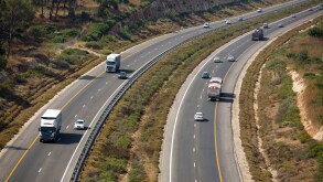 Aerial photograph of the toll road Highway number 6
