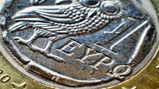 Greek euro-coin one, Griechische Ein-Euro-Muenze