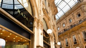 The Prada store in the Galleria Vittorio Emanuele 11, in Milan.