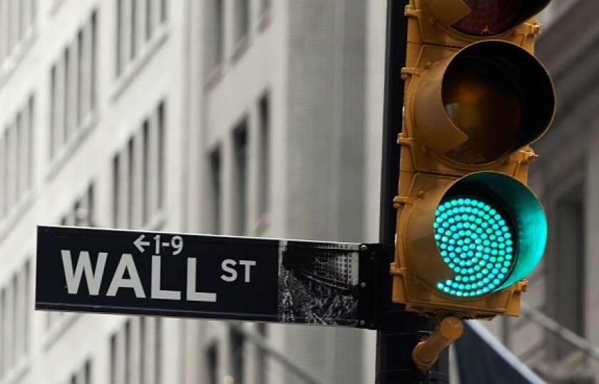 Wall street green light from Alamy 17Jun21 575x375