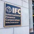 Washington DC, USA - March 4, 2017: IFC entrance with sign of International Finance Corporation World Bank Group