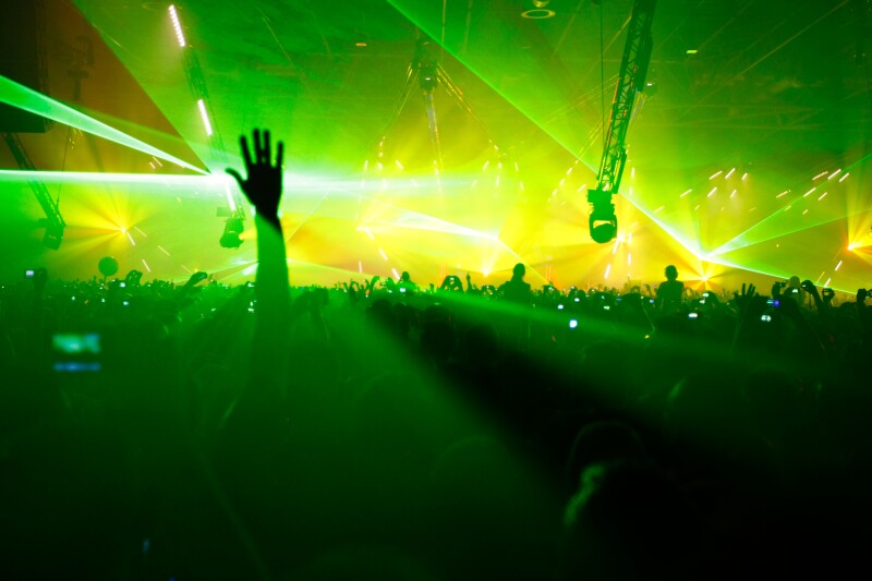Picture of the crowd during Trance Energy 2009 in the Jaarbeurs in the city Utrecht, Netherlands.. Image shot 2009. Exact date unknown.