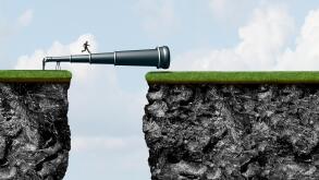 Watchers and doers and a business concept for taking action and opportunity or observing on the sidelines compared an active role.