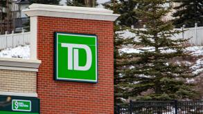 Calgary, Alberta. Canada Jan 4 2020. Sign of a TD Canada Trust, is the commercial banking operation of the Toronto-Dominion Bank in Canada.TD Bank see