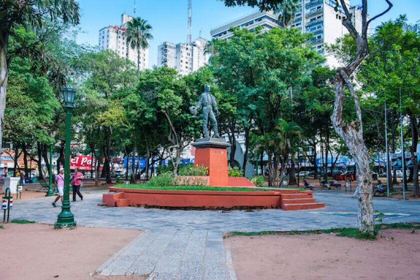 Uruguay Square in Asuncion, Paraguay, South America, 575