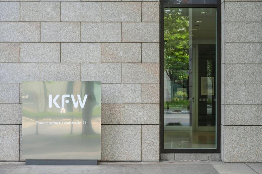 Kreditanstalt fur Wiederaufbau, Hauptsitz, Zentrale, PalmengartenstraBe, Frankfurt am Main, Hessen, Deutschland *** Kreditanstalt fur Wiederaufbau, Head Office, Headquarters, Palmengartenstrasse, Frankfurt am Main, Hesse, Germany