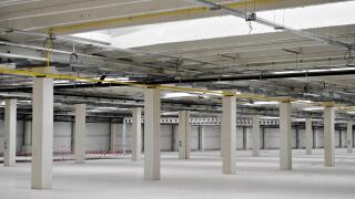 Industrial detail with an empty storage depot