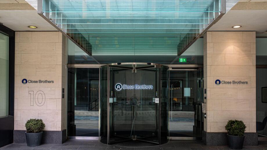 Close Brothers London HQ - UK merchant banking group head office at 10 Crown Place London - Close Brothers Group PLC.