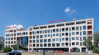 BELGRADE, SERBIA - JULY 21, 2020: Telekom Srbija MTS - Telecom Serbia. Serbian telecommunications company headquartered in Belgrade