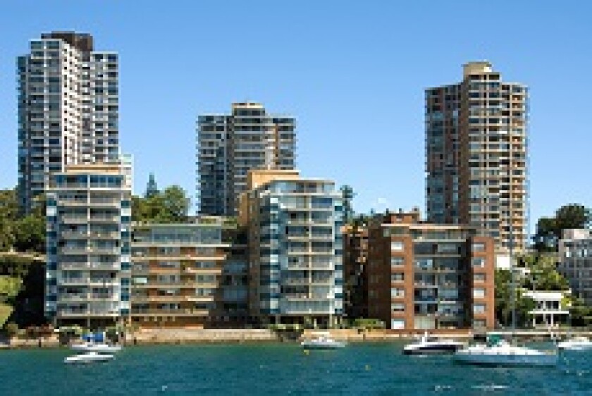 Sydney Australia flats housing by harbour from Adobe 230x150