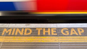 Mind the gap on London Underground, UK