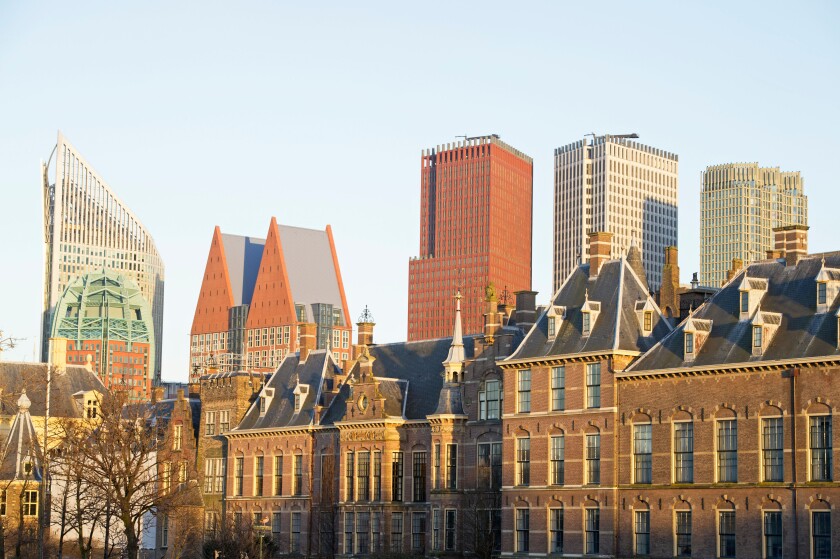 Holland-The skyline of The Hague