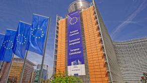 The Berlaymont Building, the headquarters of the European Commission in Brussels. Belgium.