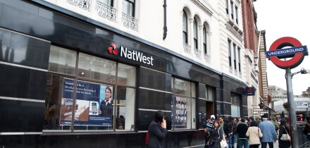 Natwest branch in London, UK