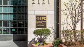 IFC sign on their headquarters building in Washington, D.C.