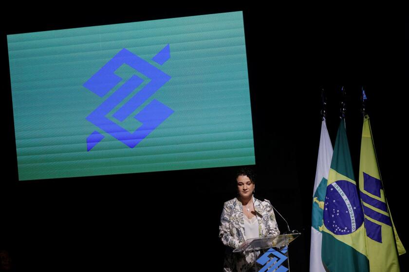 New Banco do Brasil President Tarciana Medeiros speaks during her inauguration ceremony in Brasilia, Brazil January 16, 2023. REUTERS/Adriano Machado