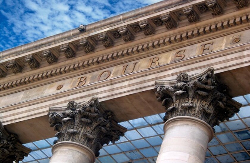 Stock exchange, La Bourse, Paris, France, Europe