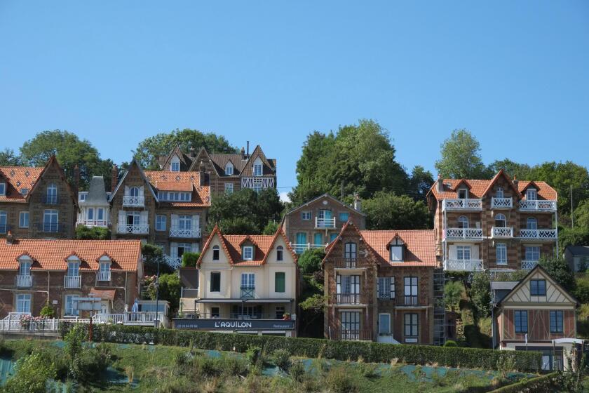 Traditional French houses on the hill