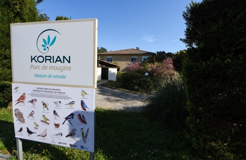 Nursing home of the Korian Parc De Mougins private group in Mougins, Alpes-Maritimes, Cannes on April 6, 2020. (Photo by Lionel Urman/Sipa USA)