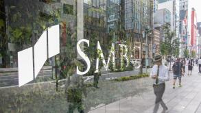 Sumitomo Mitsui Banking Corporation (SMBC) Ginza branch seen in Tokyo.