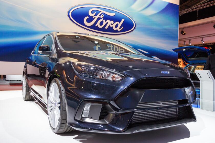 AMSTERDAM - APRIL 16, 2015: Ford Focus RS car at the AutoRAI 2015.