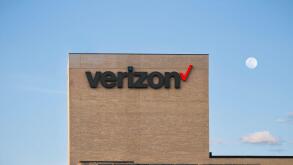 Syracuse, NY - Jul 30, 3035: Close-up view of Verizon Tower, Verizon is one of leading players of cellphone network operators in the USA