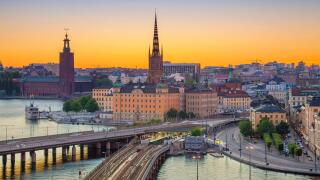 Stockholm. Cityscape image of Stockholm, Sweden during sunset.