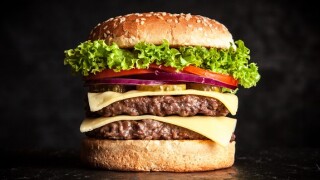 Delicious grilled burger