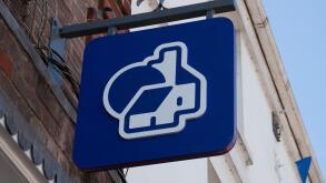 The Nationwide Building Society sign in the UK